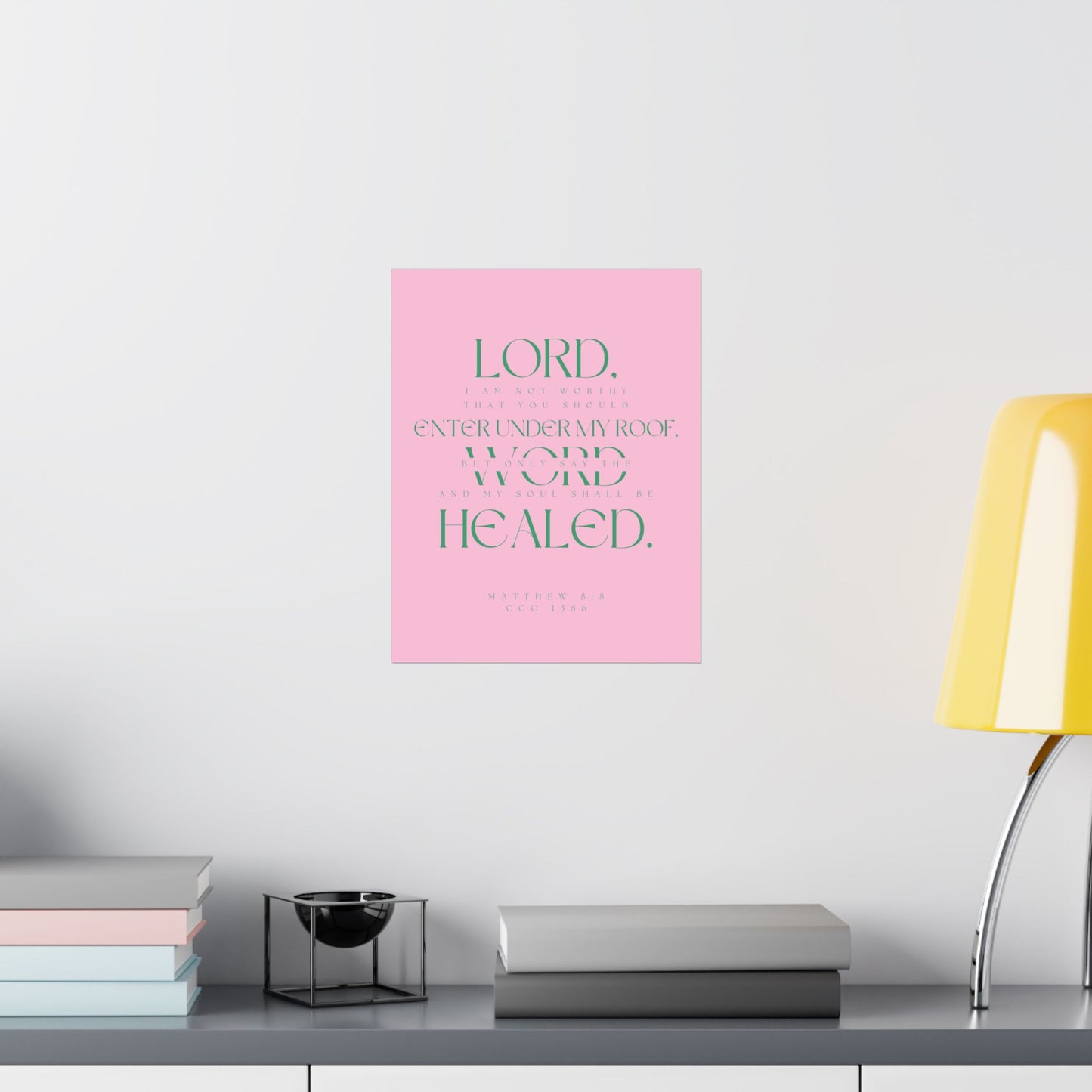Lord I am not worthy - Satin Poster