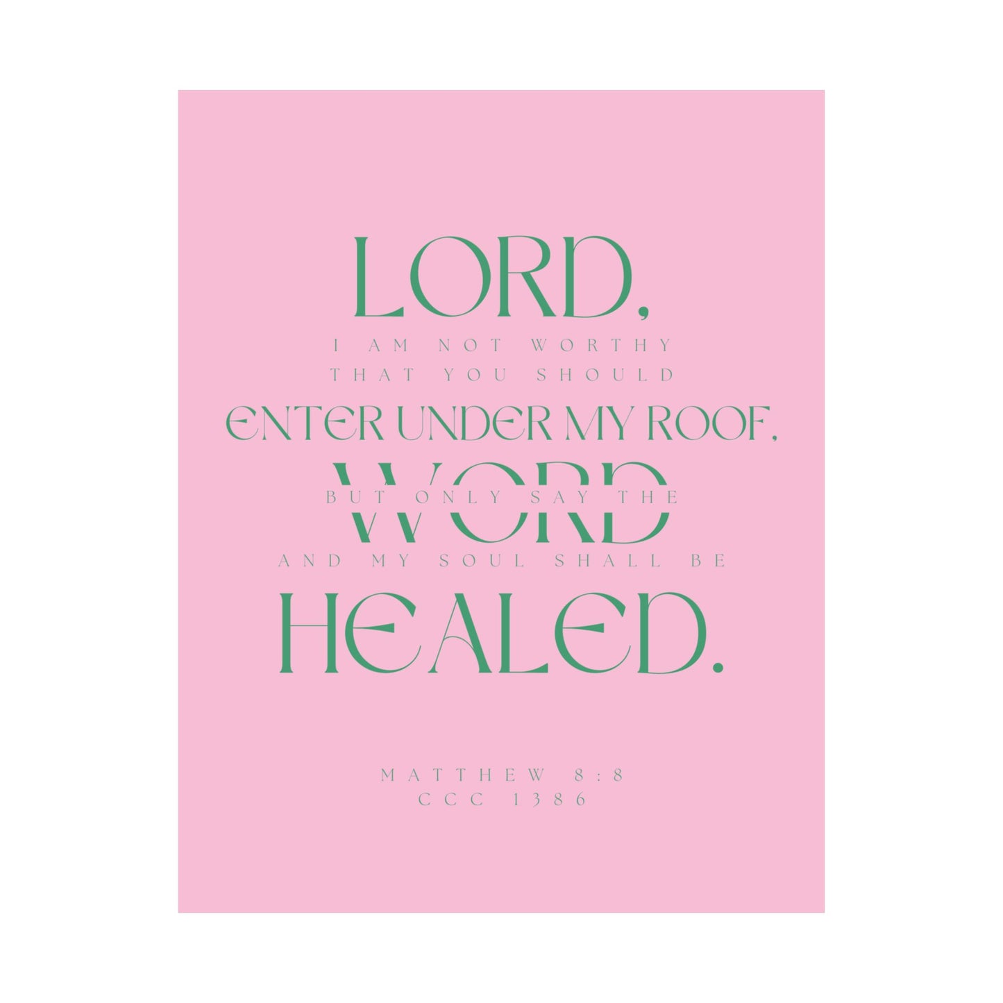 Lord I am not worthy - Satin Poster