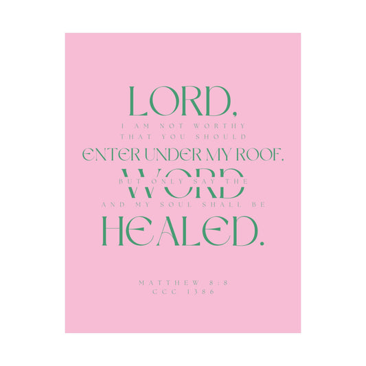 Lord I am not worthy - Satin Poster