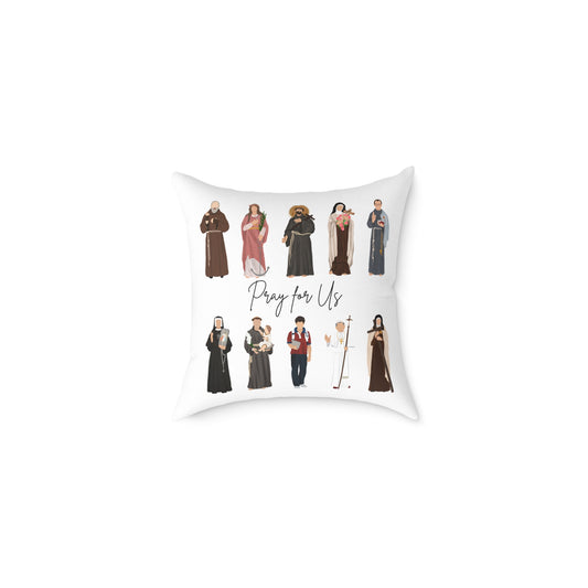 Saintly Square Pillow