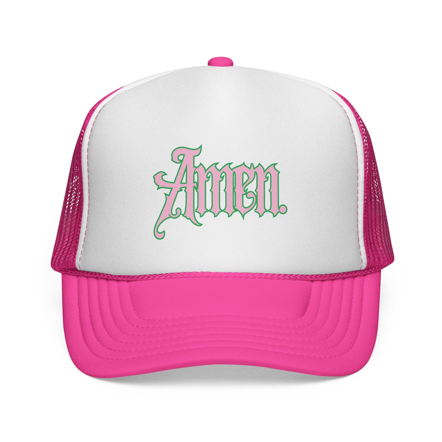 Amen Pink Trucker Cap