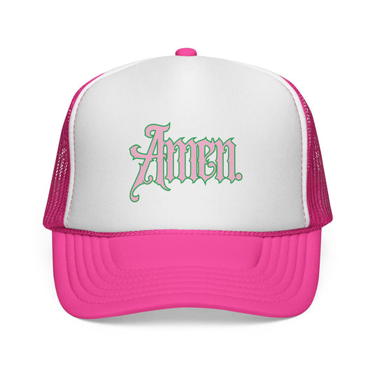 Amen Pink Trucker Cap