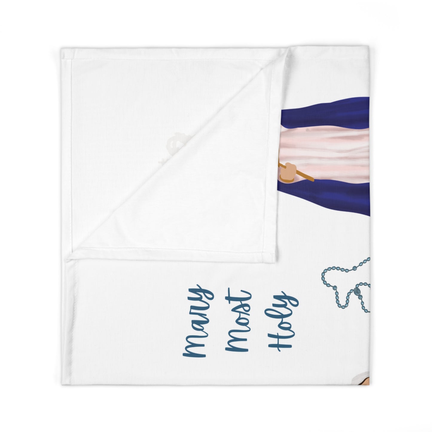 Our Blessed Mother Mary Swaddle Blanket
