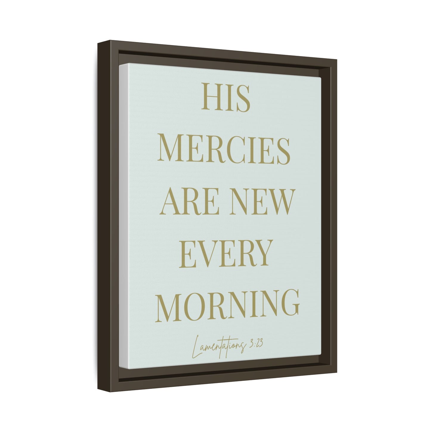 His Mercies Matte Canvas, Framed (Multi-color)