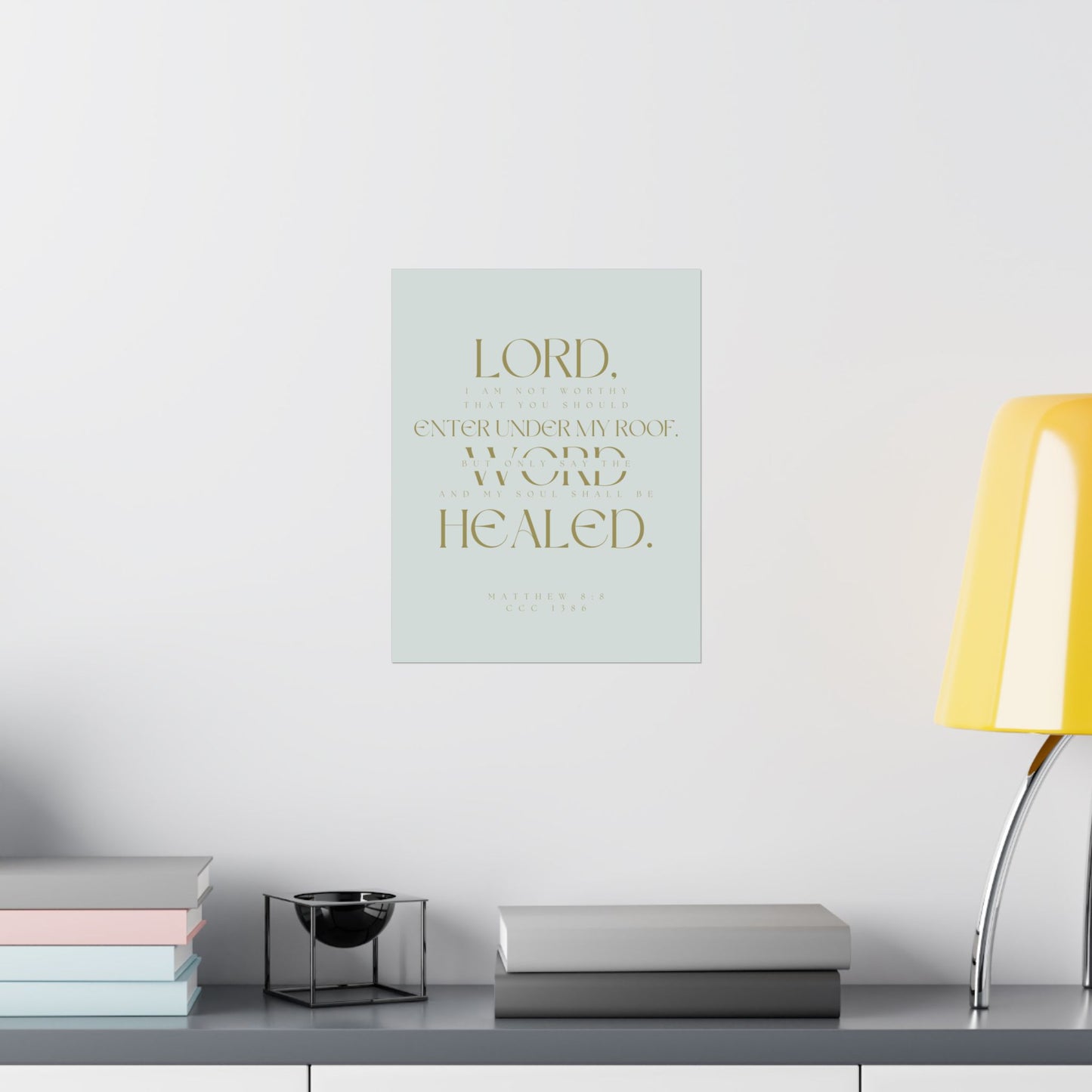 Lord, I am not worthy - Satin Poster