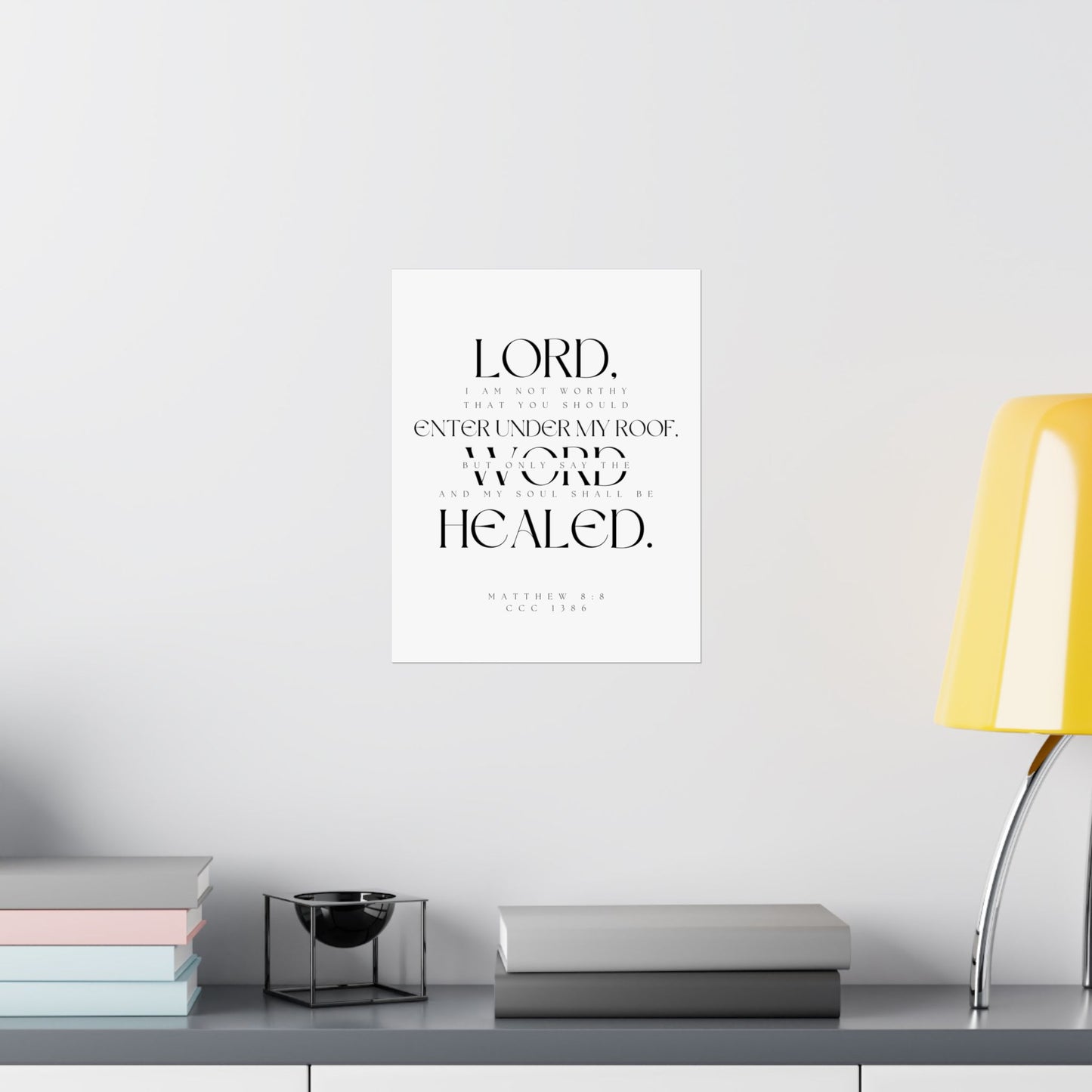 Lord, I am not worthy - Satin Poster